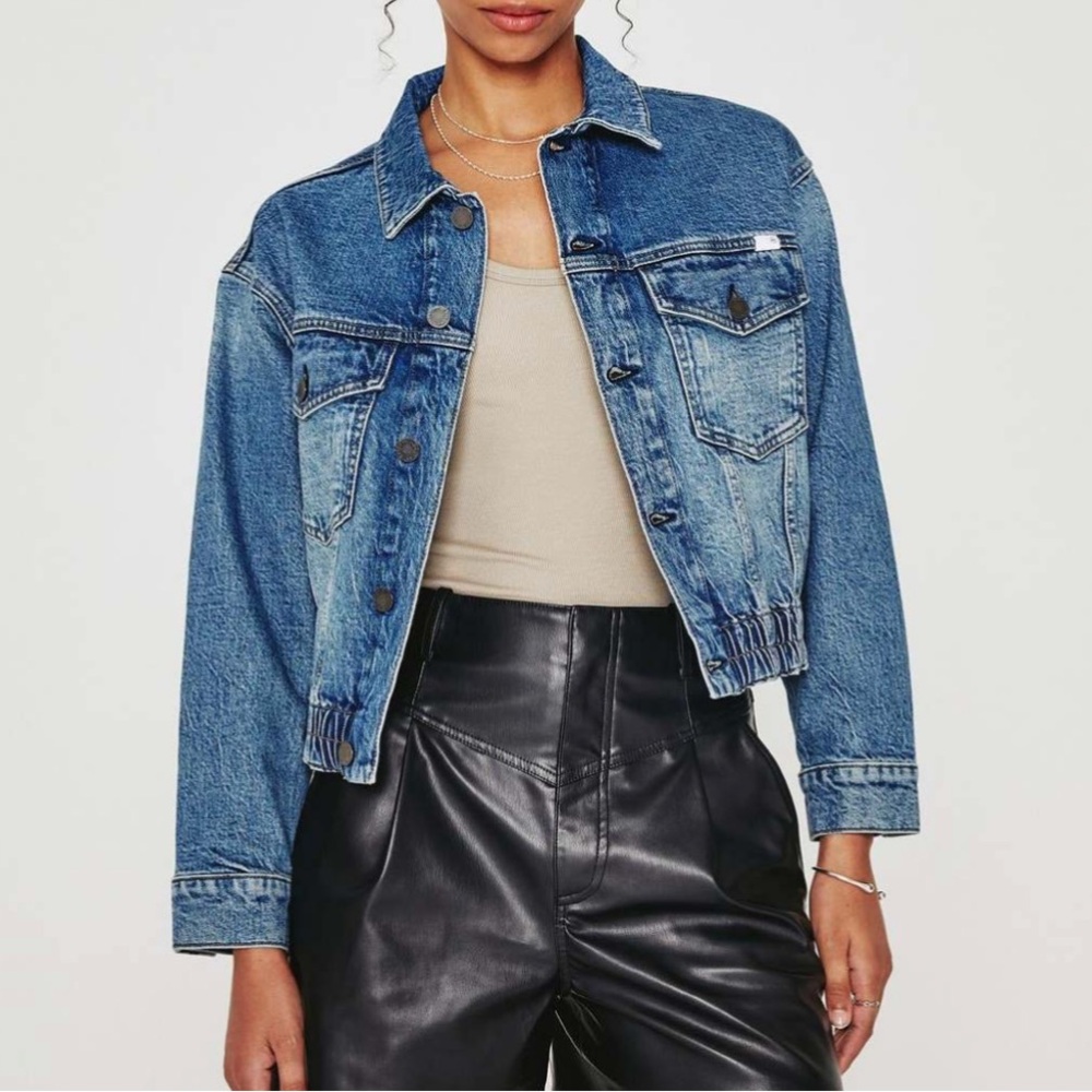 Ag Adriano Goldschmied Classic Blue Jean Jacket
